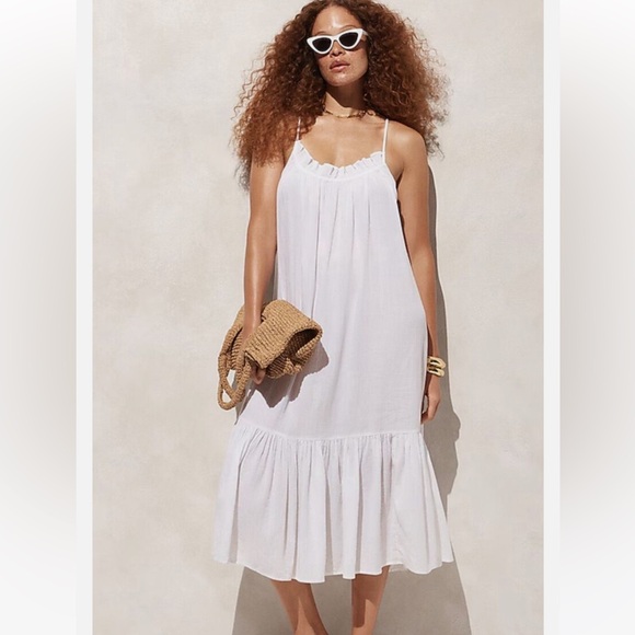 J. Crew Ruffle Beach Dress In Airy Gauze - Picture 1 of 5